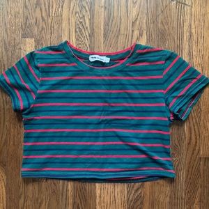 Striped Croppped tshirt